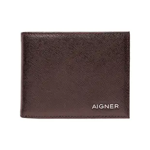 AIGNER 德國慕尼黑精品男士皮夾 短夾 *深咖啡色*