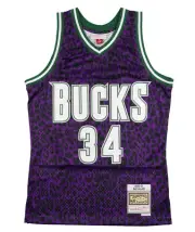 MITCHELL & NESS Milwaukee Bucks Ray Allen #34 00-01 Swingman Jersey Small Purple