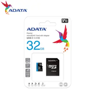 威剛 ADATA Premier 32G micro SDHC A1 UHS-I C10 U1 記憶卡 附轉卡