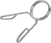 Generic Dumbbell Bar Circlip Dumbells Dumbbell Clips Barbell Spring Clips Dumbbell Clamps Barbell Collar Barbell Grip Weight Clamps for Barbell Weight Collars Barbell Clip Iron Silver