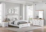 CHARLSBOURG 4 Piece Queen Bed Dresser Suite