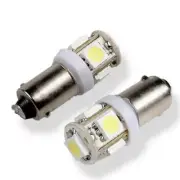 2x 12V LED Light Bulbs 6K BA9s 1895 H6W 53 57 3886X Bayonet For Car Map Lamp (for: Nissan)