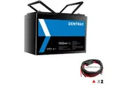 Gentrax 12V 100Ah Lithium Battery + 2* 6m 8AWG Fuse M8 Lug 50A Alternator Cable