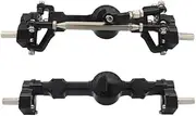 1/10 Front and Rear Axle Set for Mini-Z 1/10 RC CRA&wler Ax&ial S&CX10 RGT 86100 RC Truck Upgrade Parts Fr&on&t and Rear Portal Axle Housing Aluminum Front & Rear Portal Axles