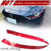 Painted Red Fits Mazda 3 4th BP Hatchback DTO Front Headlight Cover Eyelids 2019