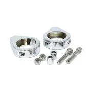 Fork Clamps for Harley-Davidson to Relocate Turn Signals/Indicator - 41mm Chrome