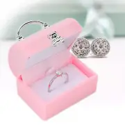 Small Ring Box Simple Retro Portable Travel Jewelry Organizer For Storing Ri HR6