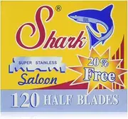 Shark 120 Super Stainless Straight Edge Barber Razor Blades for Professional Barber Razors