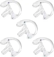 TWAYRDIO Earmold for Left Ear, Medium Size, Replacement Ear Mold Earplug Ear Insert for Motorola Two Way Radio Surveillance Earpiece Headset Acoustic Coil Tube Audio Kits, 5 Pack