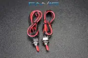 2 PCS ON OFF MINI TOGGLE SWITCH PRE WIRED 20 IN 3 AMP 250V 6A 125 VAC IBMTS
