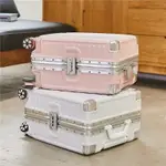 可愛小型行李箱 登機箱 拉桿箱 旅行箱 密碼箱 空姐同款行李箱 18寸 迷你清新行李箱 輕便 堅固 拉桿男女旅行箱密碼男
