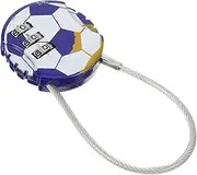 LALAFINA Football Helmet Shape Security Lock Compact Wire Cable Lock for Cabinets Suitcases Gym Lockers Easy Password Lightweight Versatile Protection for Valuables
