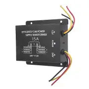 15A DC 24V to 12V Car Cigarette Lighter Converter Power Adapter