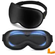 Weighted Sleep Mask for Men Blackout 3D Contoured Eye Cover for Eyelashes - A...