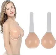 [Guanwou] Invisilift Bra, Conceal Lift Bra,Sticky Bra for Large Breasts,Pasties Bras for Women with Lift, Invisible Lift Up Bra (Color : Without Snap, Cup_Size : DD)