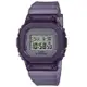 【CASIO 卡西歐】 G-SHOCK 經典方型金屬錶殼 半透明錶帶 電子錶-紫_GM-S5600MF-6_38.4mm