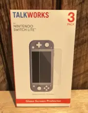 TALK WORKS Tempered Glass for Nintendo Switch Lite Screen Protector (3 Pack)