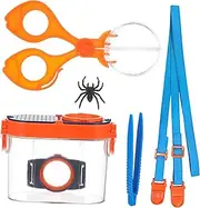 1Set Insect Observation Box with Magnifier Viewing Jar for Educational Outdoor Exploration with Tweezers Tong Breathable Container for Safe Insect Viewing