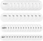Cimeton 50Pcs Acrylic Button Pin Badge Kit, 1Inch 1.5Inch 1.77Inch 2.36Inch Clear Round Pin Buttons Badges for Craft Supplies DIY Badges Pins School Projects, 1Inch 1.5Inch 1.77Inch 2.36Inch, Acrylic