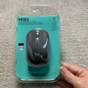 NIP Logitech Wireless Mouse M185 Plug and Play Wireless Plus Comfort Black