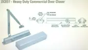 Door Closer DOORMERICA DC851 Commercial Heavy Duty Door Closer Black NOS