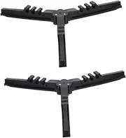 Totority 2Pcs Outdoor Canister Holder Durable Gas Tank Tripod Rack for Camping Stoves Mini Folding Stand for Gas Tanks Lightweight Stable Design Black