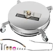 VEVOR Surface Cleaner, 4000 PSI Pressure Washer, 1/4" QC Stainless Steel Cleaner for Decks With Twin Rotary Arm (18")