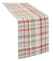 Homewear Cedar Hill 14” x 72” Cotton Table Runner, Red Green Christmas | $60