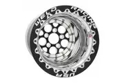 Weld Racing Wheel Magnum 15x12 Size 5x4.5 Bolt Pattern 3 in. Backspace Black Center Polished Shell Black SBL MT Each WE86B512206F