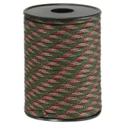 100FT 550 Paracord, 4mm 9 Strand Parachutes Cord Spool, Jungle Camo