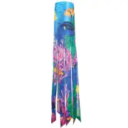 40" TROPICAL FISH Illusion Windsock, In the Breeze 5247, embroidered & applique