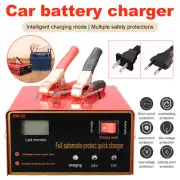 Car Battery Charger Intelligent Pulse Repair LCD Display Car Battery Motorcycle