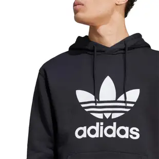 【Adidas 愛迪達】 TREFOIL HOODY 連帽長袖T恤 男 - IM4489