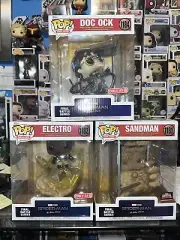 Lot 3 Funko Pop Doc Ock 1184 Sandman 1181 Electro 1182 Final Battle Series Targe