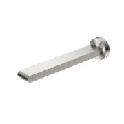 Nero Bianca Fixed Basin/Bath Spout 240mm Brushed Nickel NR321503bBN