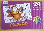 Garfield Birthday Jigsaw Puzzle 9x12” 24 Big Pieces (Vista, 2000, New & Sealed)