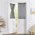 Short Sheer Door Curtains Closet Linen Textured Curtains Sheer Doorway Light