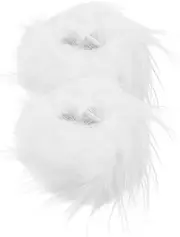 [FOMIYES] 1 Pair Women's Winter Warm Furry Wrist Cuffs Fluffy Arm Cuffs for Girls Elegant Accessory