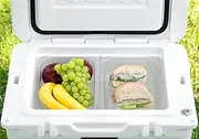 BEAST COOLER ACCESSORIES 2-Pack of Yeti Compatible Dry Goods Trays - Fit Side-by-Side and Only Compatible with The YETI Tundra 35 and 45 or Roadie 24 Coolers- Specifically Designed