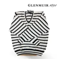 在飛比找momo購物網優惠-【Glenmuir】白色V領棉線衫(針織衫 毛衣 長袖毛衣 