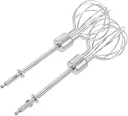 LALADEFIEE 2pcs Electric Hand Mixer for Egg Beater Handheld Mixing Stainless Steel Stirrer Stick for Baking Cooking