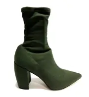 Kenneth Cole Womens Alora Stretch Bootie Green Size 7 M