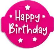 Happy Birthday Embosser Stamp for Icing Fondant Frosting Sugar Paste Cupcake Cak