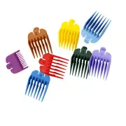 8PCS Hair Clipper Limit Comb Guide Trimmer Guard Combs Auxiliary Set For WAHL