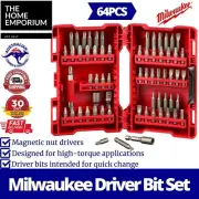 MILWAUKEE Standard Driver Bit Set 64 Pcs Magnetic Driver Guide Premium Grade Bit
