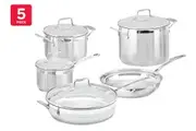 Scanpan Impact Cookware Set 5 Piece - Silver