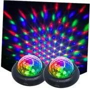 Mini Disco Party Light Night Light 2 in 1 Flashes with Music Sound 2 Pack
