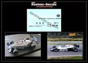 1/32 Scale Decals for Scalextric Tyrrell 008 C135 - 3 Variations