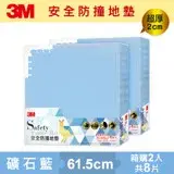 在飛比找遠傳friDay購物優惠-【2包共8片】3M 超厚2cm 兒童安全防撞地墊-礦石藍-6