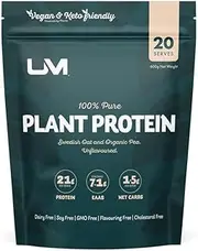 UM Pure Plant Protein Powder | Vegan, Dairy-Free & Gut-Friendly | 20g Protein Per Serve | Pea & Rice Protein Blend | Naturally Flavored | 600g Pouch